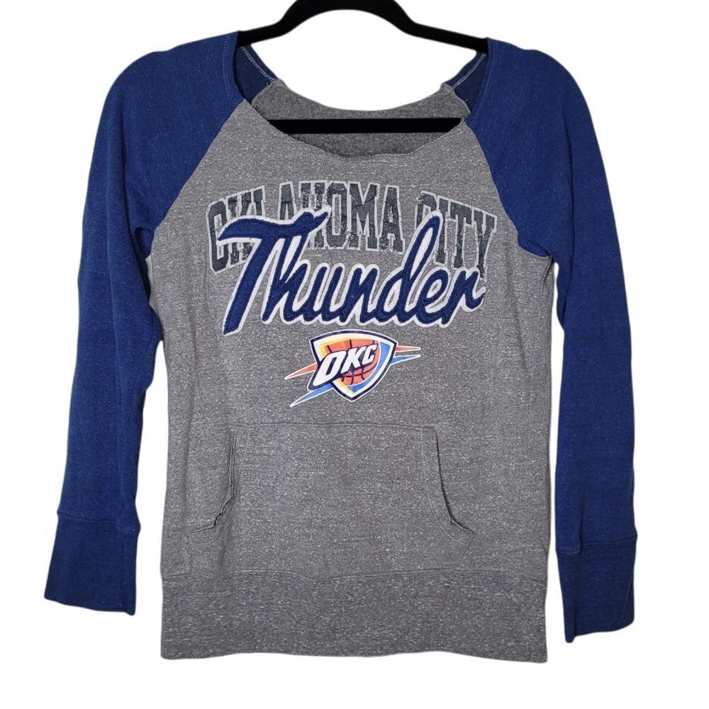 5th & Ocean Scoop Neck Long sleeve Okc Thunder sweatshirt Ladies size Small
